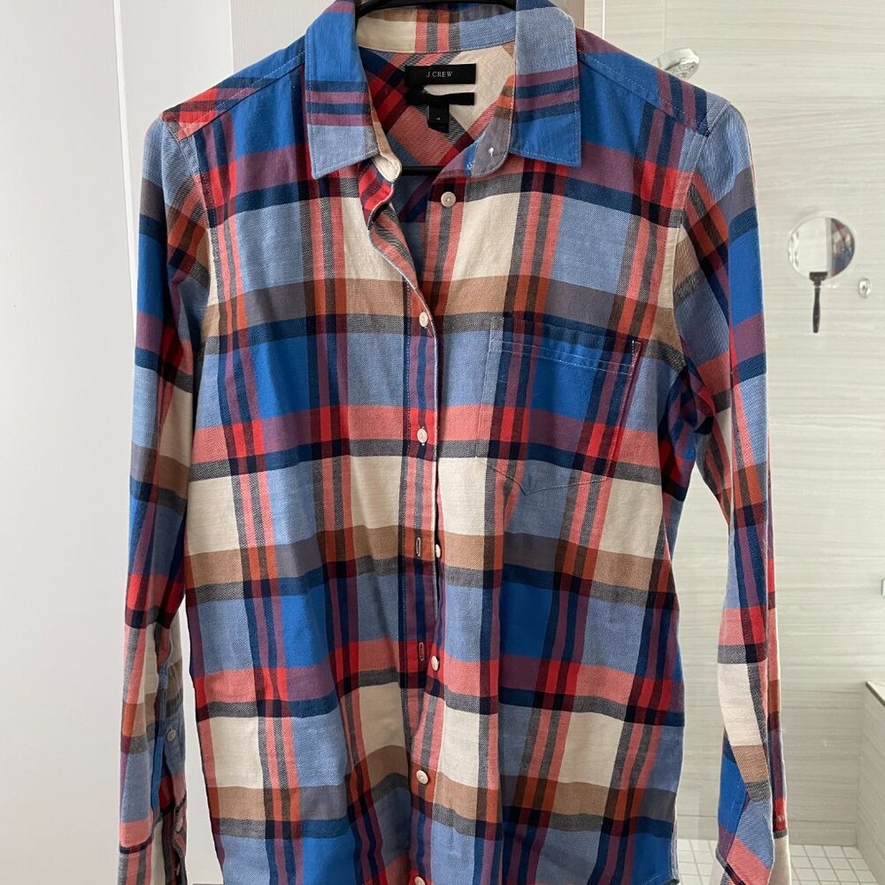 Jcrew Plaid Boy Shirt